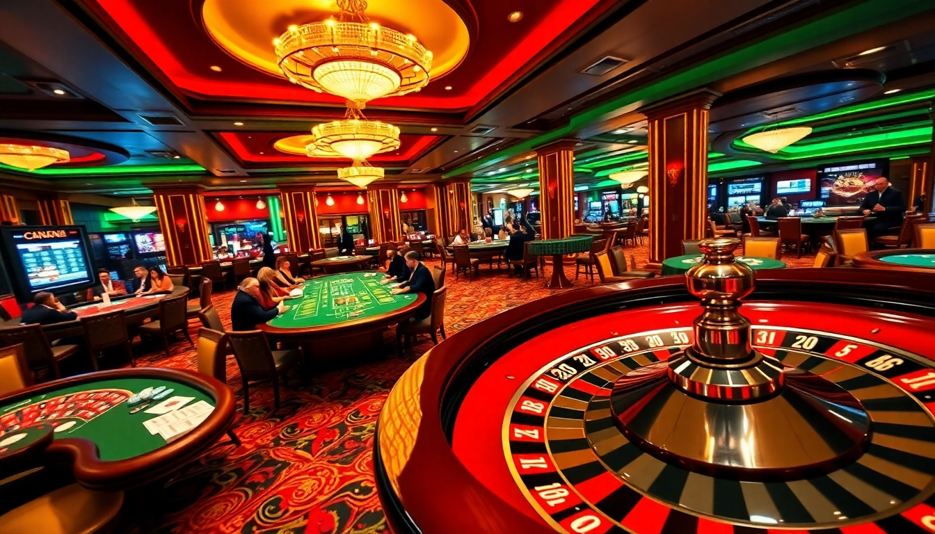 Experience the excitement of gambling at trang chủ bet88 with vibrant casino tables filled with players.