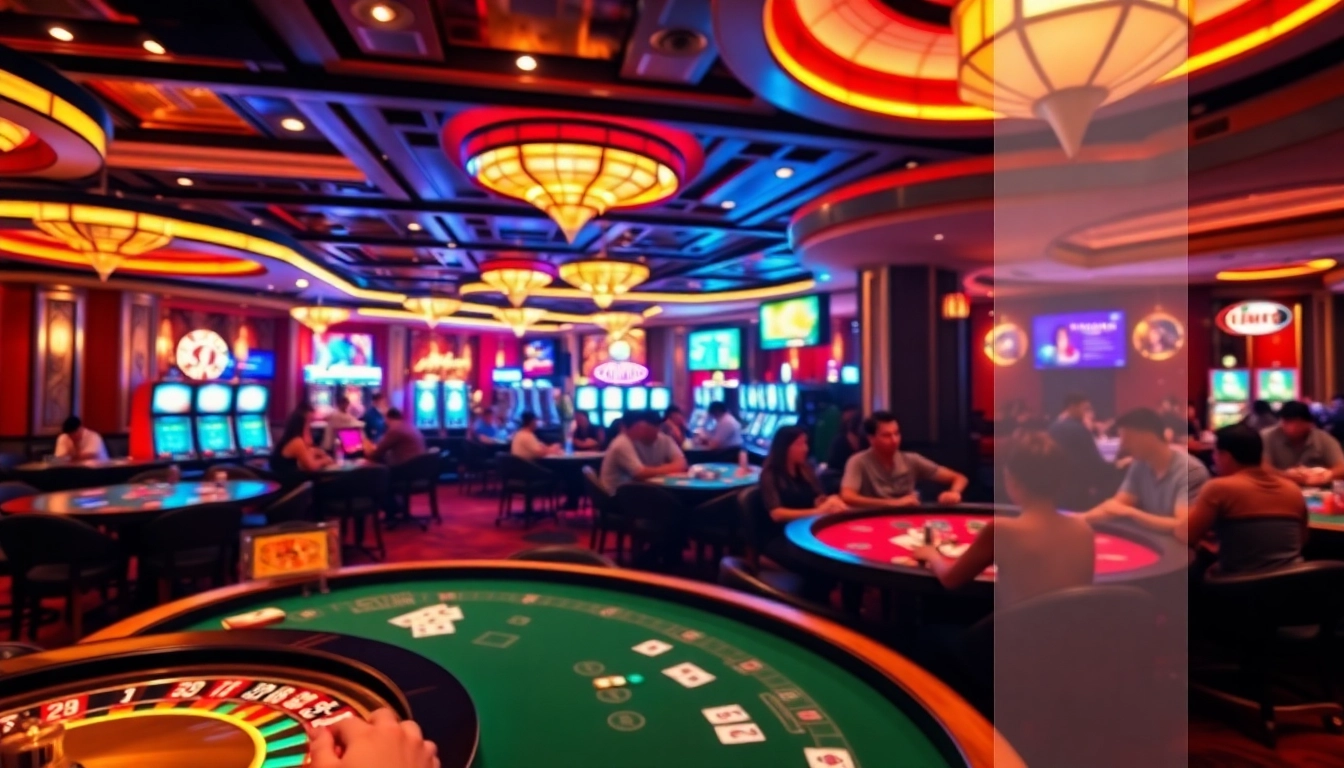 Experience the excitement at the casino with kubet đăng nhập showcased on vibrant gaming tables filled with enthusiastic players.